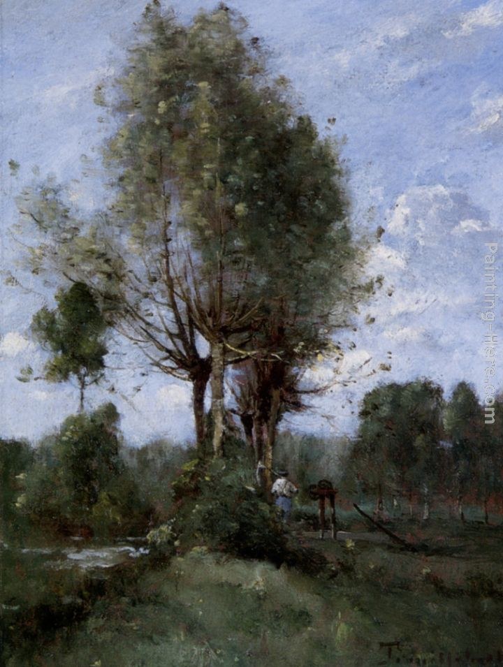 Paul Desire Trouillebert Le Faucheur Pres De La Riviere